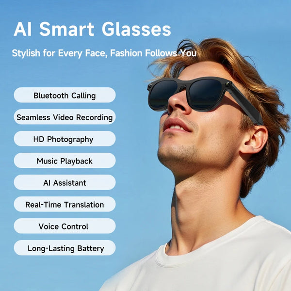 Gafas Inteligentes con Cámara HD
